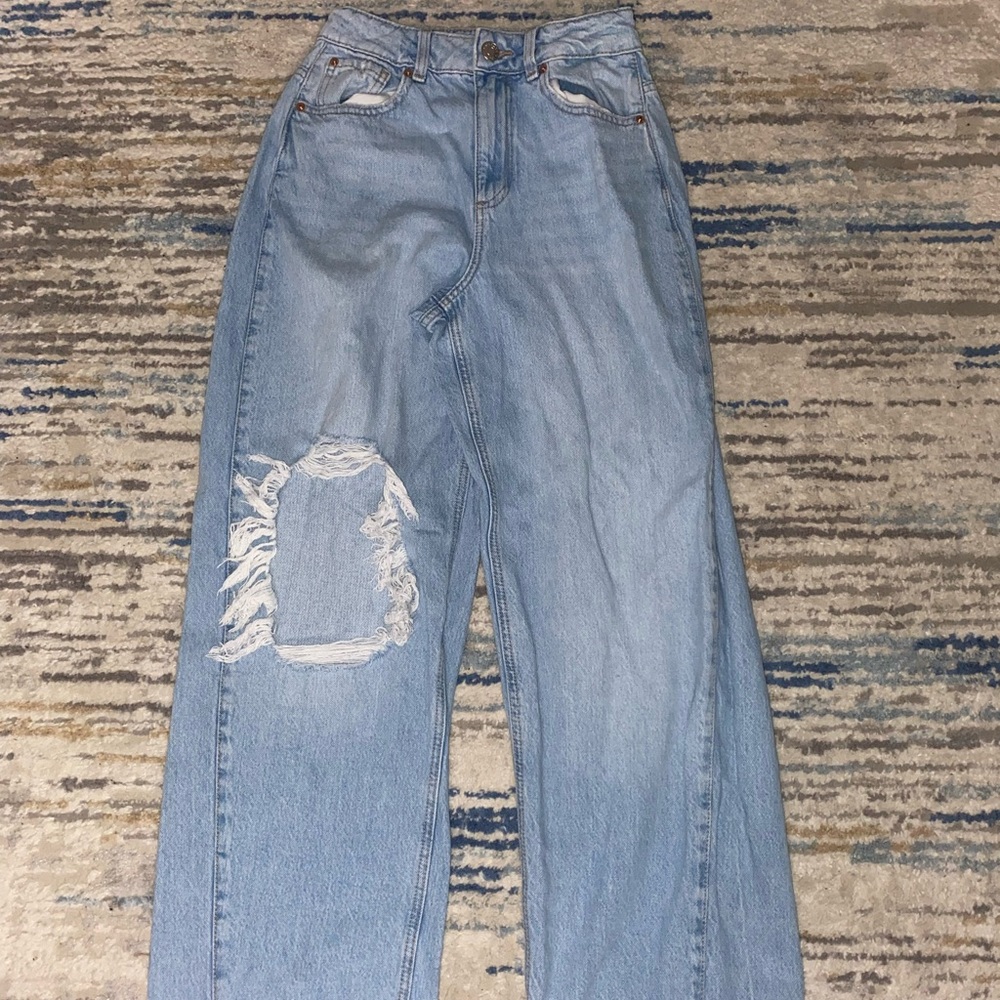 Wide leg jeans